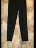 Atelier 100% Polyester Stripes Black Casual Pants Size 4 - photo 6
