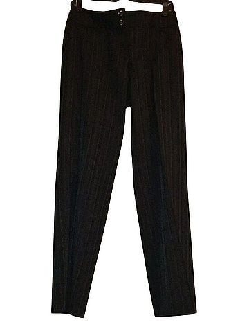 Atelier Atelier Black Stripe Wide Leg Pants Casual Pants (view 1)