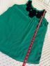 Sunny Leigh 100% Polyester Floral Green Black Sleeveless T-Shirt Size M - photo 6