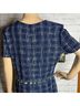 St. John Checkered-gingham Blue White Casual Dress Size 8 - photo 5