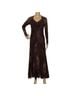 FUZZI 100% Polyamide 80% Polyamide 20% Elastane Animal Print Brown Cocktail Dress Size S - photo 1