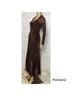 FUZZI 100% Polyamide 80% Polyamide 20% Elastane Animal Print Brown Cocktail Dress Size S - photo 3