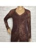 FUZZI 100% Polyamide 80% Polyamide 20% Elastane Animal Print Brown Cocktail Dress Size S - photo 9