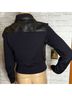 3.1 Phillip Lim 100% Lambskin 93% Wool 7% Elastane Black Blue Jacket Size 2 - photo 5