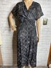 St. John Floral Black Cocktail Dress Size 6 - photo 4