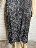St. John Floral Black Cocktail Dress Size 6 - photo 5