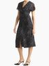 St. John Floral Black Cocktail Dress Size 6 - photo 2