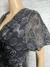 St. John Floral Black Cocktail Dress Size 6 - photo 9
