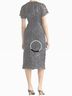 St. John Floral Black Cocktail Dress Size 6 - photo 3
