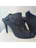 Pedro Garcia 100% Suede Polka Dots Solid Black Heels Size 8 1/2 - photo 5