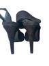 Pedro Garcia 100% Suede Polka Dots Solid Black Heels Size 8 1/2 - photo 2