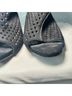 Pedro Garcia 100% Suede Polka Dots Solid Black Heels Size 8 1/2 - photo 7