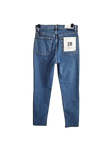 RE/DONE 90s High Rise Ankle Crop Skinny Jeans Jeans (view 2)