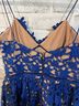 Self-Portrait 100% Polyester 88% Polyester 12% Elastane Leopard Print Blue Cocktail Dress Size 4 - photo 7