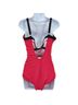 Calia Solid Pink Black One Piece Swimsuit Size M - photo 2