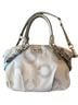 Coach Solid Gray Leather Shoulder Bag One size - photo 1