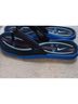 Nike Black Blue Flip Flops Size 10 - photo 3