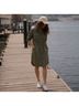 OUTERKNOWN Solid Green Casual Dress Size L - photo 7