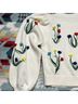 Alice + Olivia Floral Multi Color Casual Sweaters Size S - photo 9