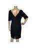 St. John 53% Wool 47% Rayon 100% Leather 94% Silk 6% Spandex Black Casual Dress Size 10 - photo 2