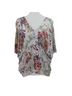 Tiny 100% Polyester 100% Rayon Floral Multi Color T-Shirt Size 2X - photo 1