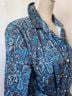 UNTUCKit Paisley Blue Casual Dress Size 14 - photo 9