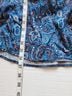 UNTUCKit Paisley Blue Casual Dress Size 14 - photo 13