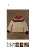 Saylor Fair Isle Ivory Red Casual Sweaters Size XS - photo 3