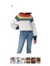 Saylor Fair Isle Ivory Red Casual Sweaters Size XS - photo 4