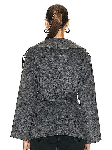 SIMKHAI Rowen Fringe Jacket Coat (view 2)