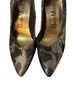 Beau Monde Solid Gold Black Heels Size 7 - photo 2