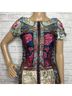 Byron Byron Lars Floral Multi Color Cocktail Dress Size 0 - photo 9