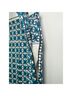 Maeve Print Teal Black White Blue Leggings Size XL - photo 5