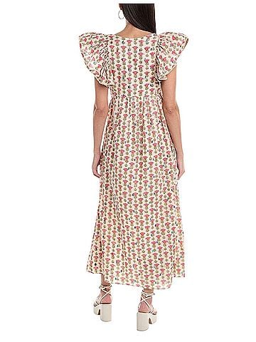 Saylor Floral Maxi Cotton Casual Dress (view 2)