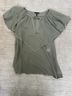 Escada 100% Silk Green Silk Top Size L - photo 6