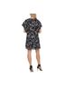 DKNY Graphic Black Blue Casual Dress Size L - photo 2