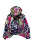 Free People 100% Polyester 100% Polyester 100% Polyester Print Red Black Jacket Size M - photo 2
