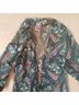 Original Anthony Paisley Green Black Kimono Size 1X - photo 4