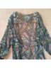 Original Anthony Paisley Green Black Kimono Size 1X - photo 8