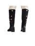Anthropologie Floral Black Blue Boots Size 10 - photo 2