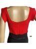 Black Halo Black Red Cocktail Dress Size 10 - photo 2
