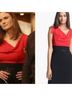 Black Halo Black Red Cocktail Dress Size 10 - photo 3