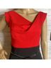Black Halo Black Red Cocktail Dress Size 10 - photo 4