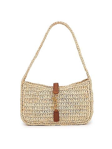 Yves Saint Laurent Yves Saint Laurent Saint Laurent Paris Handbag LE 5 A 7 Mini Natural Raffia Leather 742680 SAINT LAURENT PARIS (view 1)