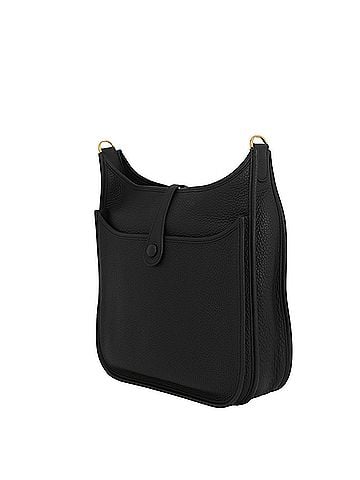 Hermès Hermes Evelyne 3 PM Shoulder Bag, Black, Taurillon Clemence Leather, W Stamp, HERMES, Evelyne, Handbag, Women's, HERMES (view 2)