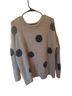 Madewell Polka Dots Tan Black Pullover Sweater Size L - photo 1