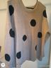 Madewell Polka Dots Tan Black Pullover Sweater Size L - photo 3