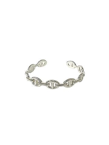 Hermès HERMES Hermes Enchainée Bangle, Sterling Silver 925 Bracelet, Accessory, Silver, 29183 (view 1)
