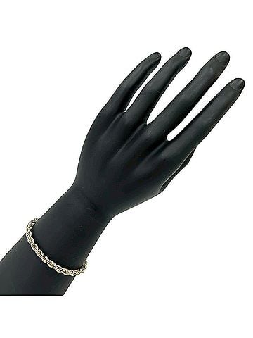Tiffany & Co. TIFFANY&Co. Tiffany Twist Rope Bracelet, Sterling Silver 925, 18K Yellow Gold, Accessory, Silver, Item Number 22575 (view 2)