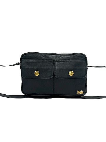 Céline CELINE Vintage Carriage Hardware Leather Mini Shoulder Bag Pouch Sacoche Black 29730 (view 1)